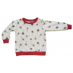 Sweat-shirt enfant motif fleurs dorées